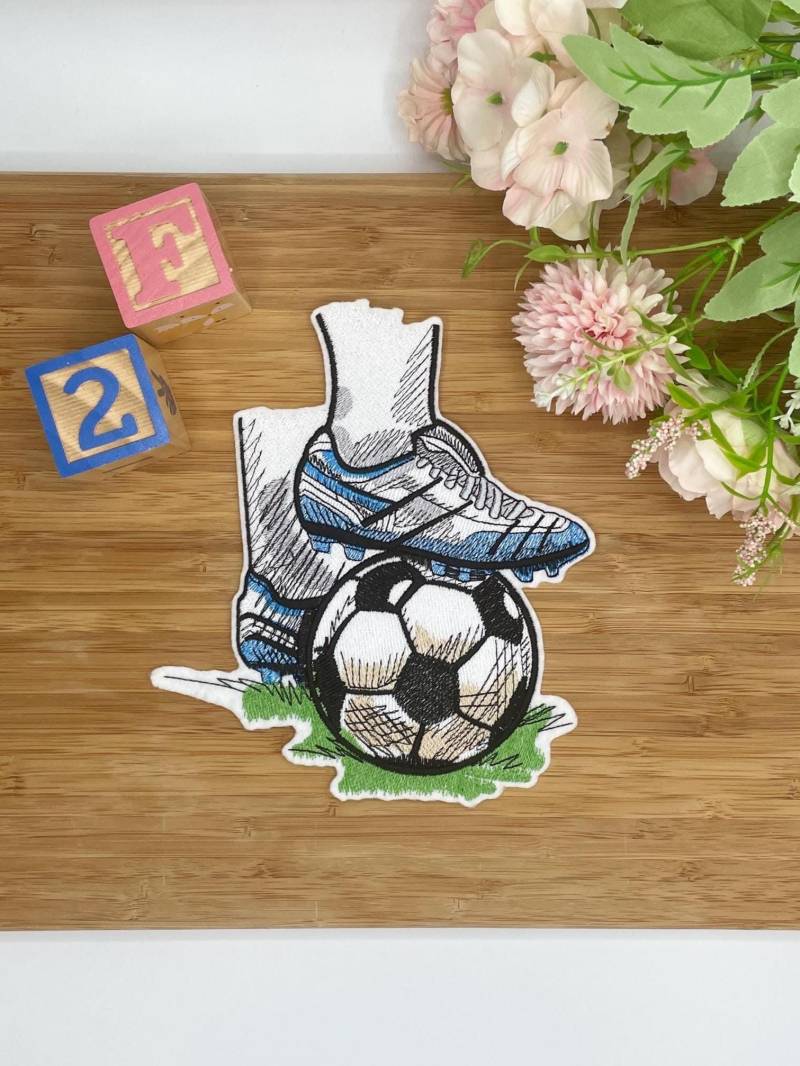 Patch Fußball von StickmanufakturDE