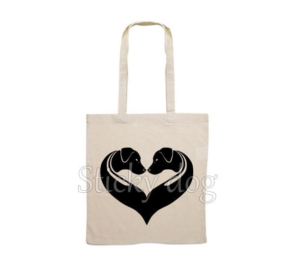 Canvas Tasche Rhodesian Ridgeback Hundesilhouette Canvas Tasche Rhodesian Ridgeback Hundesilhouette von Stickydog