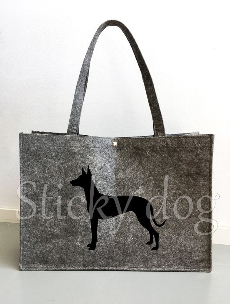 Filztasche Pharaonenhund Silhouette Hunde von Stickydog