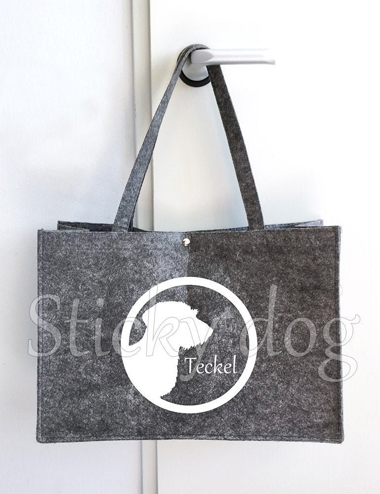 Filztasche Rauhaardackel - Dackel Hundesilhouette Filztasche Rauhaardackel - Dackel Hundesilhouette von Stickydog