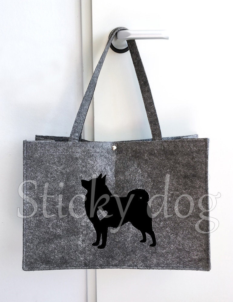 Filztasche Schipperke Hundesilhouette Filztasche Schipperke Hundesilhouette von Stickydog