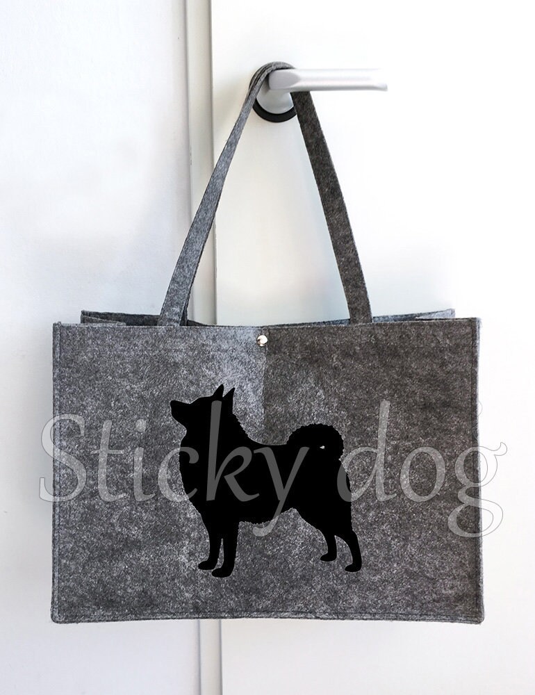 Filztasche Schipperke Hundesilhouette Filztasche Schipperke Hundesilhouette von Stickydog