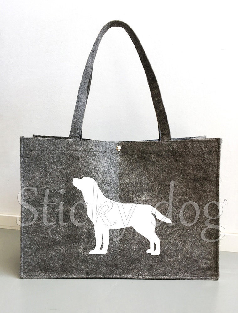 Gefilzte Tasche Labrador Retriever Hundesilhouette Gefilzte Tasche Labrador Retriever Hundesilhouette von Stickydog