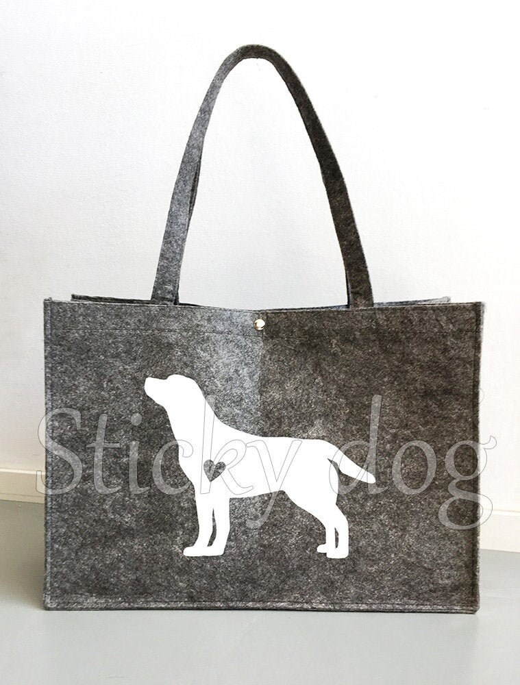Gefilzte Tasche Labrador Retriever Hundesilhouette Gefilzte Tasche Labrador Retriever Hundesilhouette von Stickydog