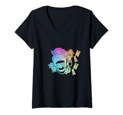 Damen Mutter Muttertag Mama T-Shirt mit V-Ausschnitt von Stiefmutter Pflegemutter Muttertag