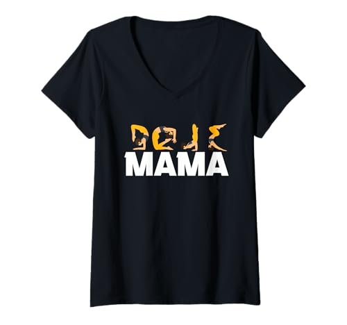 Damen Mutter Muttertag Mama T-Shirt mit V-Ausschnitt von Stiefmutter Pflegemutter Muttertag