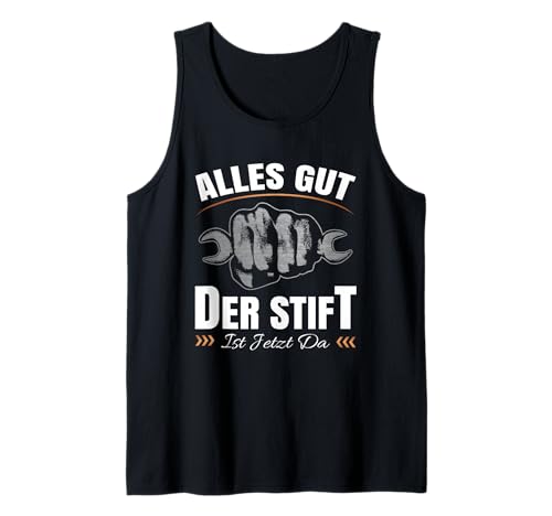 Herren Handwerker Gadgets Prüfung Spruch Handwerk Ausbildung Stift Tank Top von Stift Handwerk Geschenk & Handwerker Gadgets