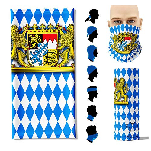 Stikkma Multifunktionstuch Bayern Flagge Face Pad+ von Stikkma