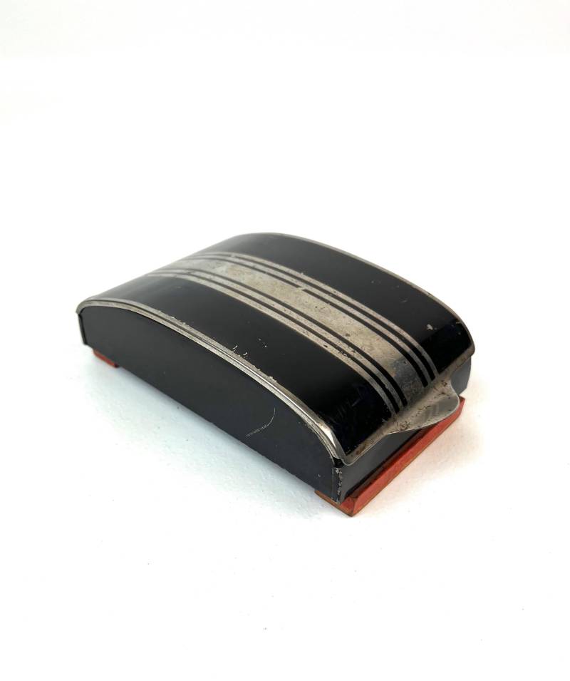 Rare Bauhaus Streamline Art Deco De Stijl Jewelry Box Suprematism Enamel Case Germany 1930 von StilelementeGALLERY