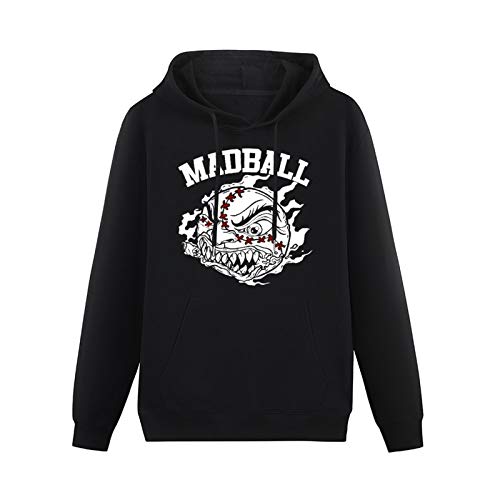 Men's Heavyweight Hooded New Madball Hardcore Logo Long Sleeve Sweatshirts Black XXL von Stille