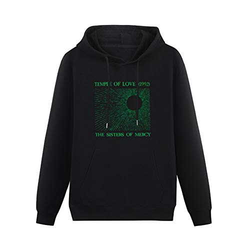 Men's Heavyweight Hooded Non Sisters of Mercy Temple Love Tour Electronica Cool Long Sleeve Sweatshirts Black 3XL von Stille