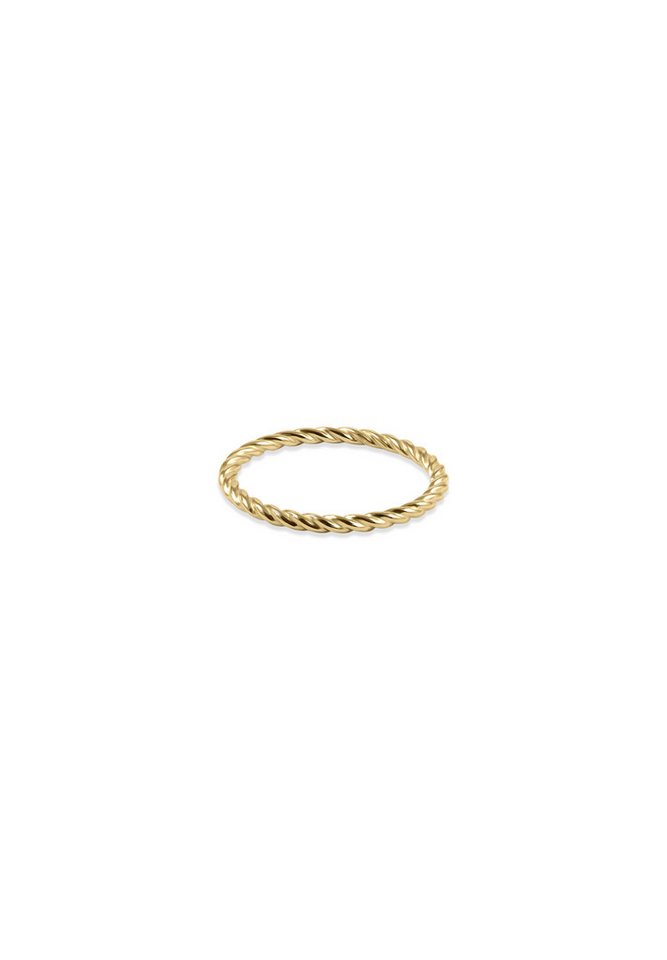 Stilnest Fingerring Dune Twisted 585 Gelbgold von Stilnest