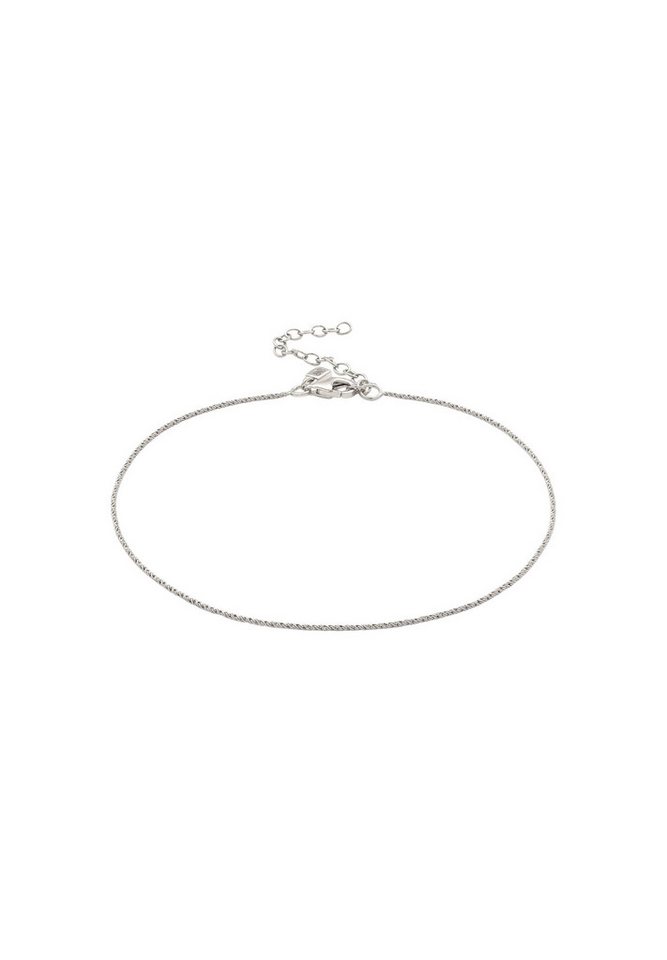 Stilnest Fußkette Spiral Dainty Chain 925 Sterling Silber vergoldet von Stilnest