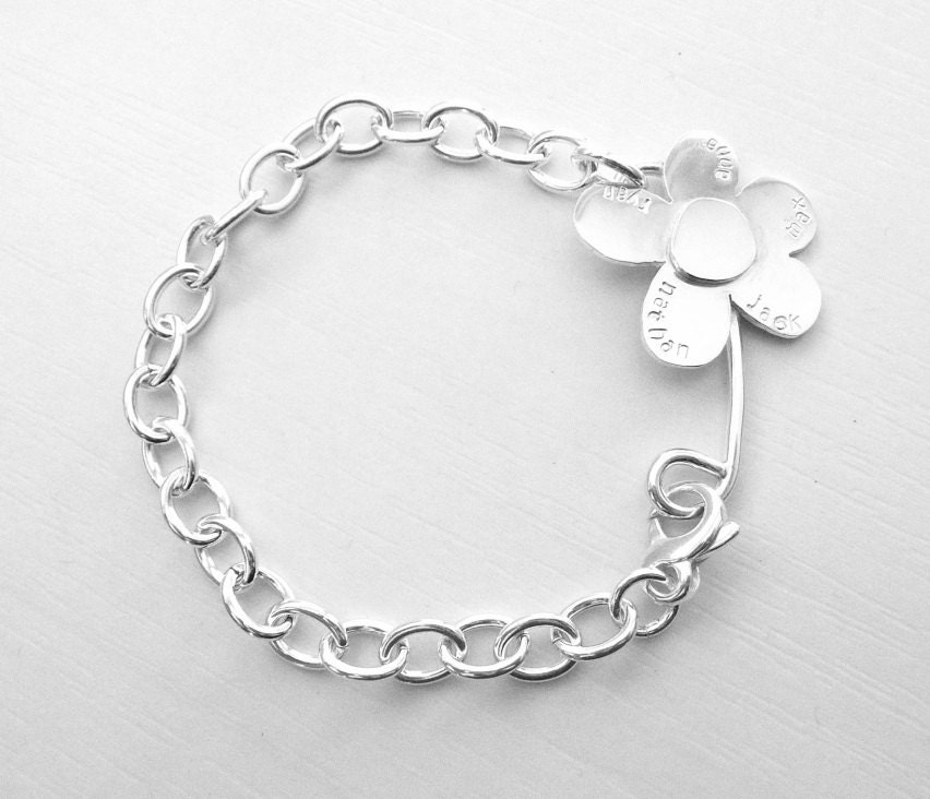 Personalisierte Daisy Armband Sterling Silber Personalisierte Daisy Armband Sterling Silber von Stilosissima