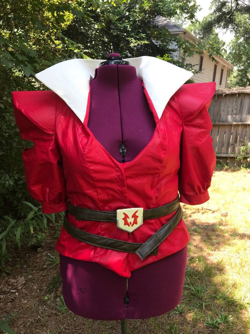 Rote Jacke Oder Mantel Und Gürtel Inspiriert Von Power Princess von StiltskinsCupboard
