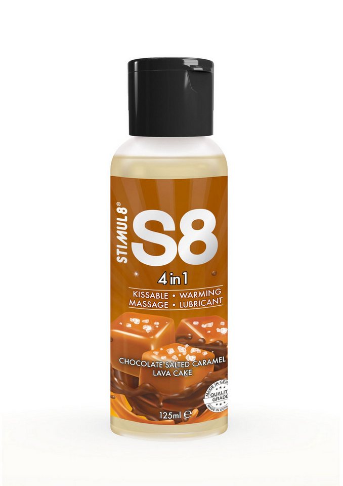 Stimul8 S8 Gleitgel 4-in-1 Dessert Schokolade Geschmack Lube Gleitmittel 125ml, STIMUL8 S8 Massage wärmend von Stimul8 S8