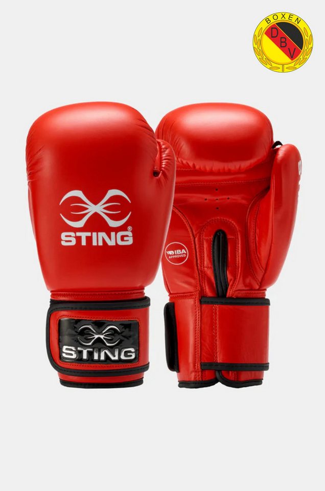 Sting Sports Boxhandschuhe IBA Wettkampfhandschuh rot von Sting Sports