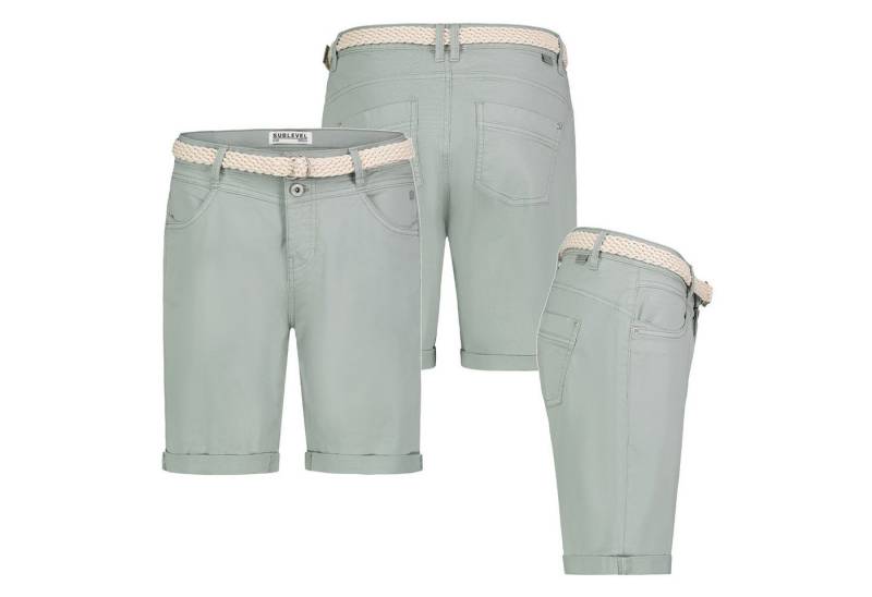 Stitch & Soul Bermudas Damen Short Bermuda kurze Hose Sommer Chino Stoff Hose mit Gürtel von Stitch & Soul
