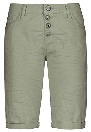 Stitch & Soul Damen Bermuda-Shorts mit Aufschlag Green S von Stitch & Soul