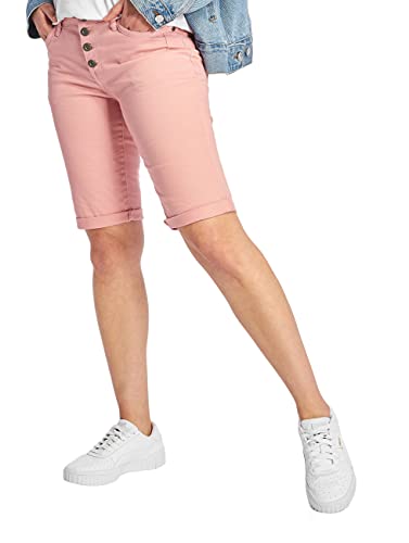 Stitch & Soul Damen Bermuda-Shorts mit Aufschlag Rose XS von Stitch & Soul