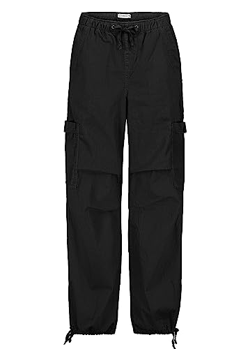 Stitch & Soul Damen Cargohose Parachute Modern Urban Black L von Stitch & Soul