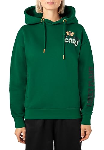 Stitch & Soul Sweat Kapuzenpullover mit Backprint Dark-Green S von Stitch & Soul