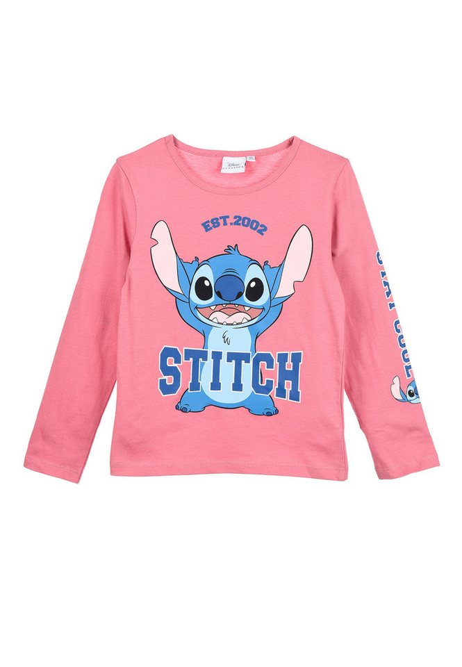 Stitch Langarmshirt Kinder Mädchen langarm Shirt Oberteil Longsleeve von Stitch
