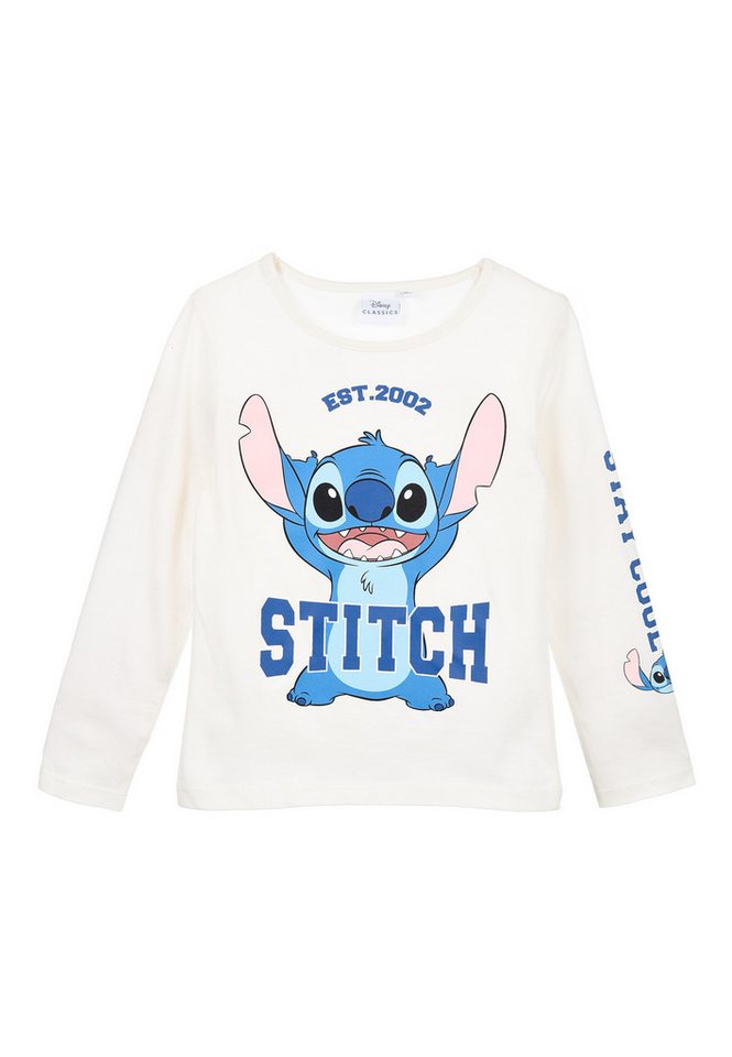 Stitch Langarmshirt Kinder Mädchen langarm Shirt Oberteil Longsleeve von Stitch