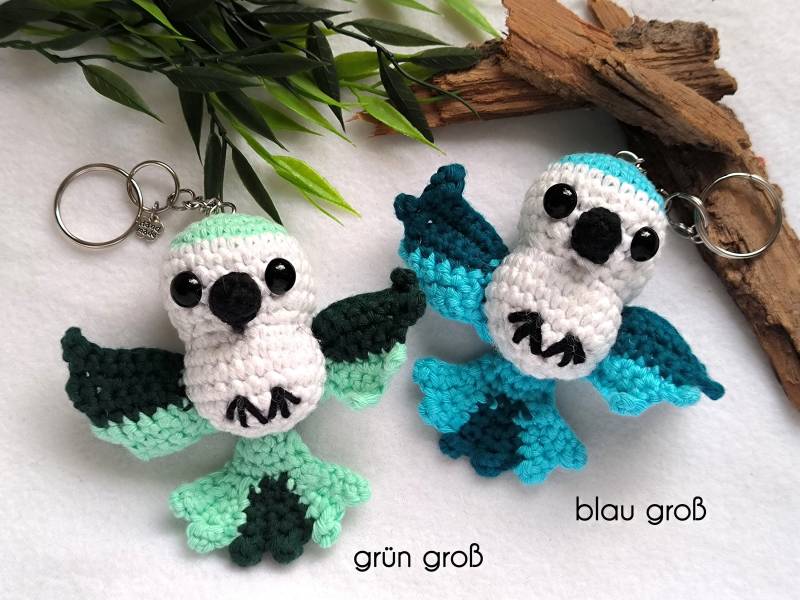 Vögelchen || Gehäkelter Vogel | Handgefertigt Anhänger Schlüsselanhänger Taschenbaumler Geschenk Glücksbringer Taschendeko Vögelchen || Gehäkelter Vogel | Handgefertigt Anhänger Schlüsselanhänger Taschenbaumler Geschenk Glücksbringer Taschendeko von StitchArtBySvenja