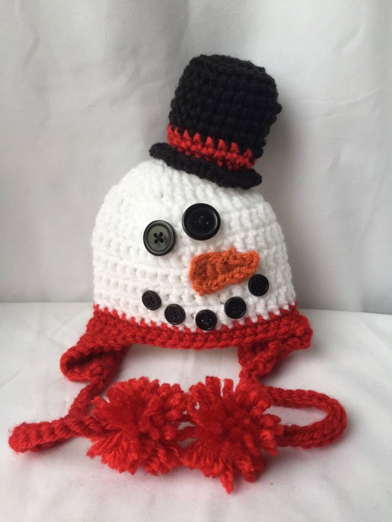 Mütze Frosty Schneemann Wintermütze Foto Prop von StitchCute
