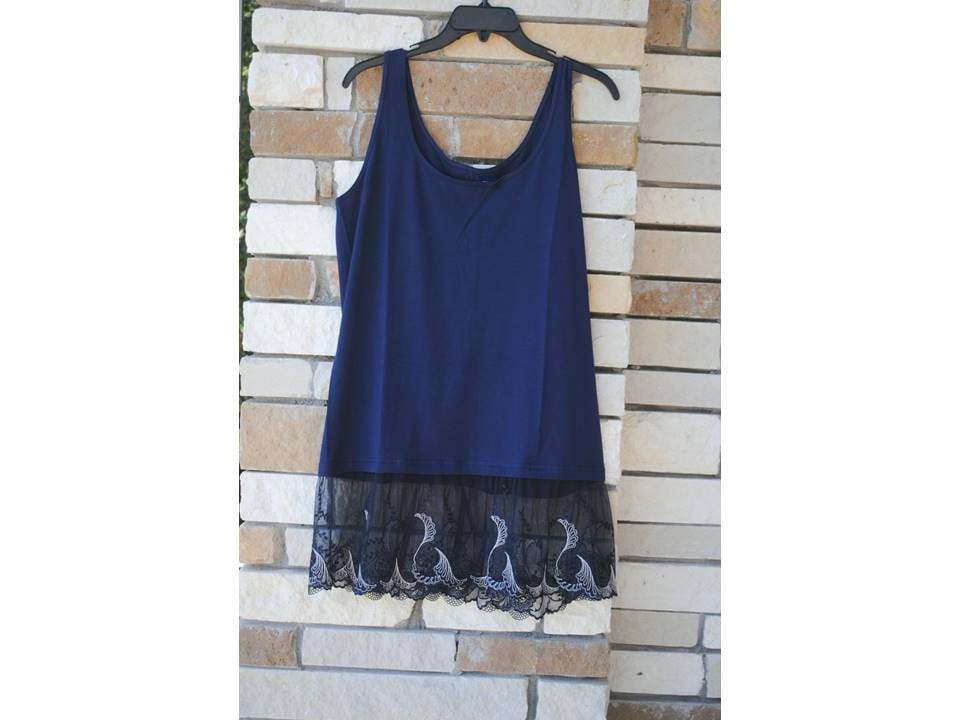 Navy Tank Top Booty Shake Shirt Verlängerungen von StitchStonesArtistry
