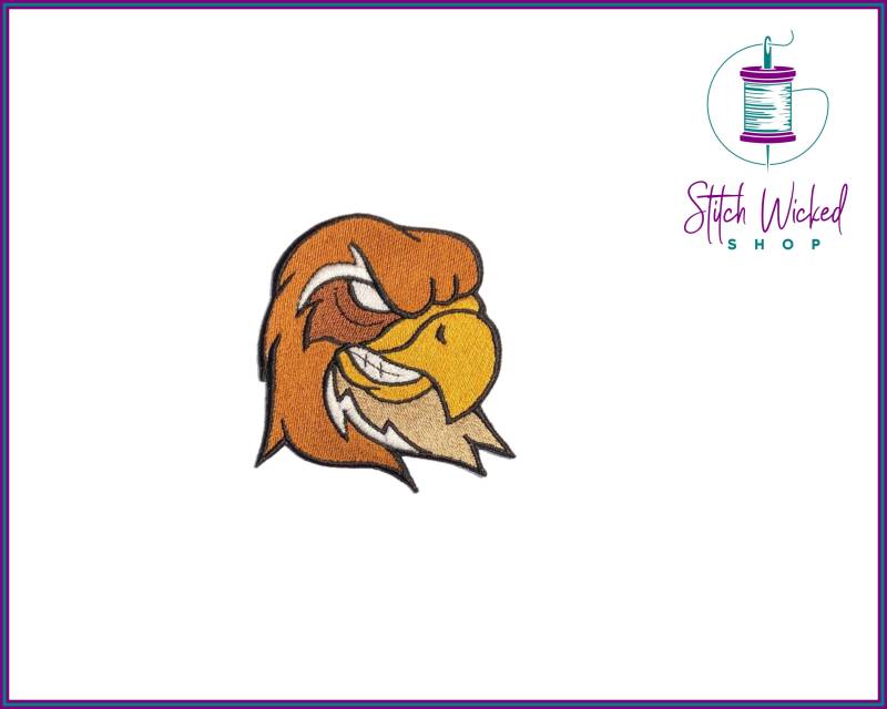 Falkenkopf Gestickter Aufnäher, Falken Adler Gesticktes Aufbügler von StitchWickedShop