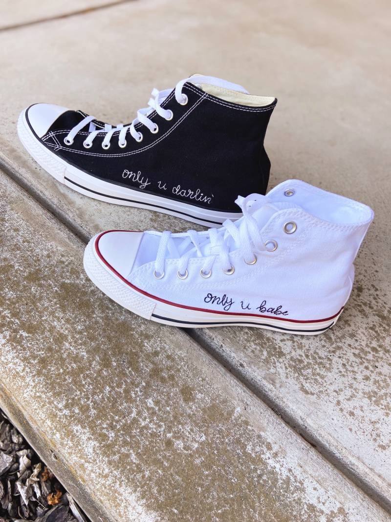 Passendes Besticktes Converse von StitchesOfYou