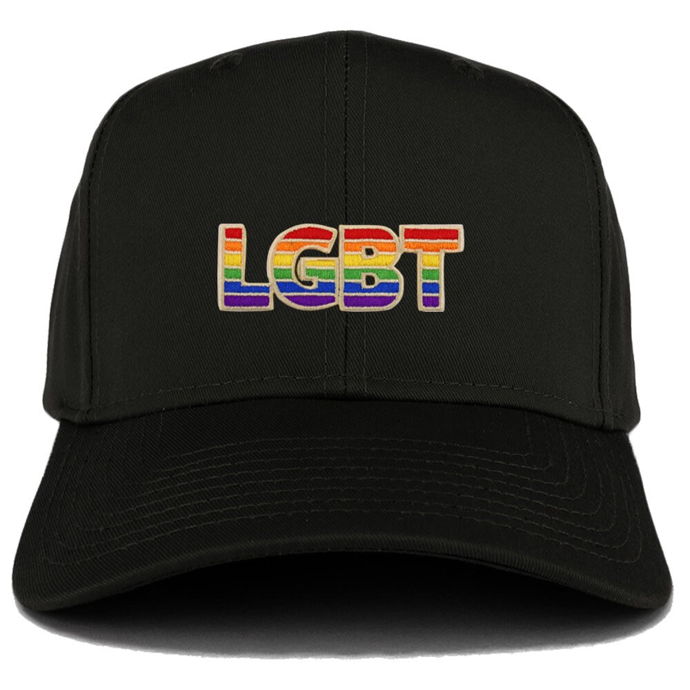 Stitchfy Lgbtq Text Regenbogen Patch Strukturierte Baseballkappe | Sf-Ap0060-27-079 von Stitchfy