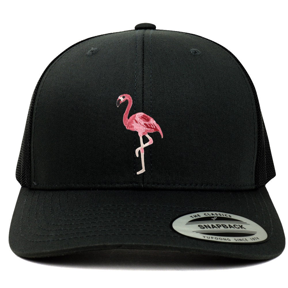 stitchfy Flamingo Patch 6 Panel Trucker Netzkappe | Sf-Ap0041-Flx-6606 von Stitchfy