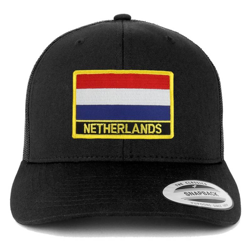 stitchfy Niederlande Flagge Patch Retro Trucker Mesh Cap von Stitchfy