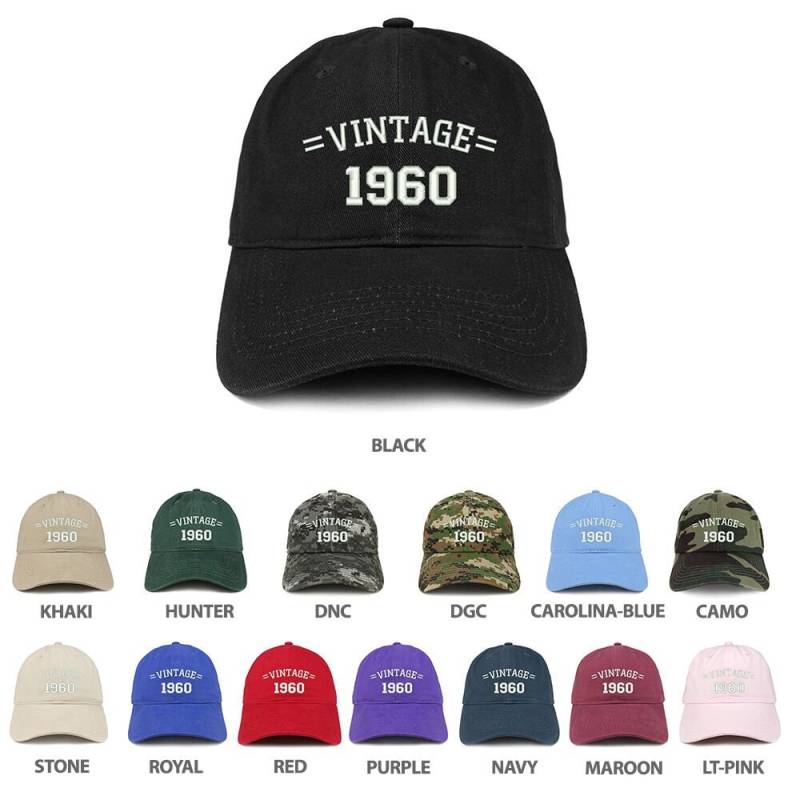 stitchfy Vintage 1960 Geburtstag Baseball Cap von Stitchfy