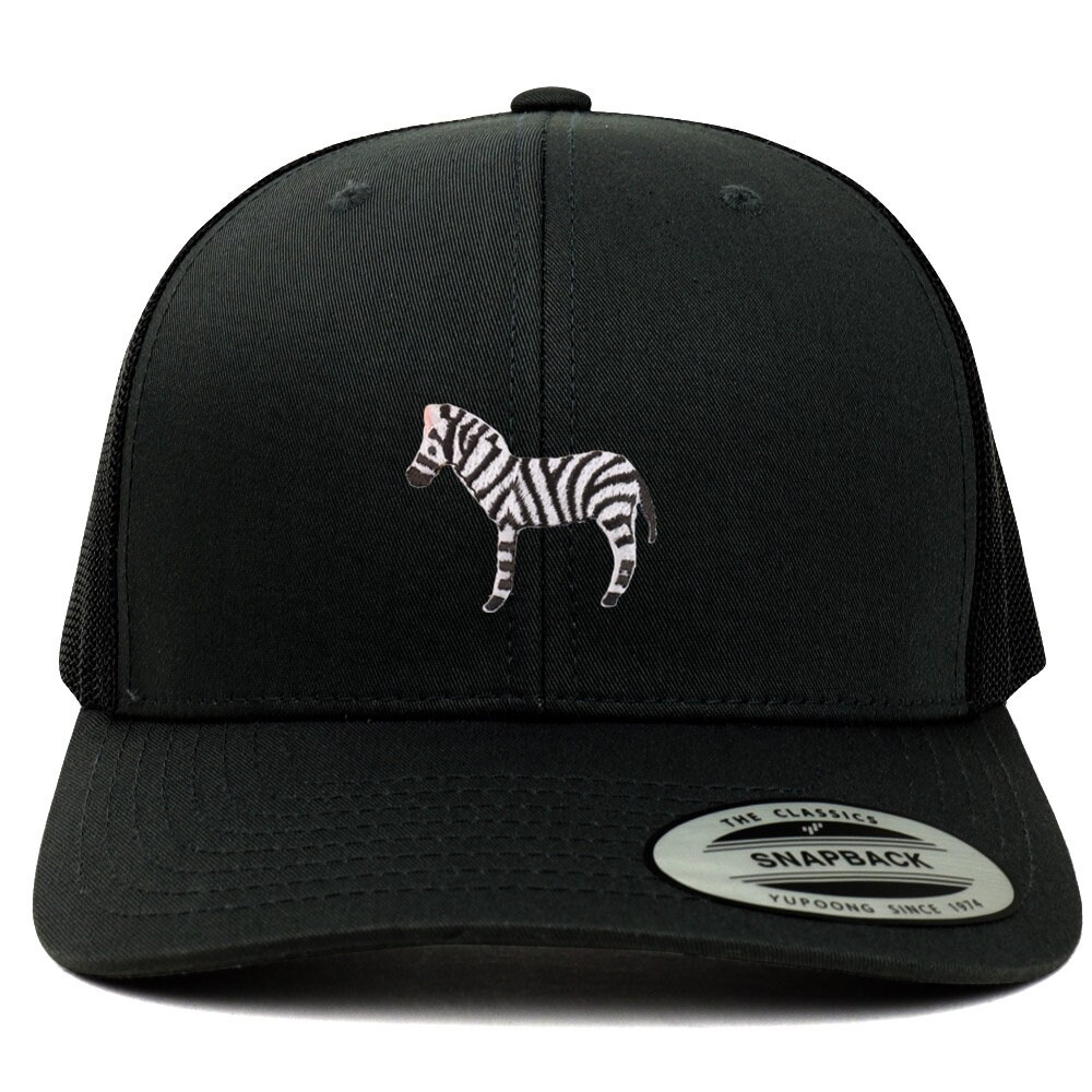 stitchfy Zebra Patch 6 Panel Trucker Mesh Cap | Sf-Ap0033-Flx-6606 von Stitchfy