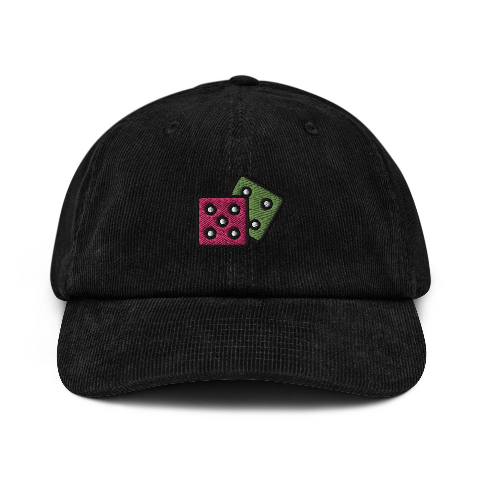Bestickter Würfel-Cord-Hut, Gaming Papa Baseball Cap, Unisex Verstellbar 6 Panel Mehrere Farben, Tabletop Geschenk Für Ihn Bestickter Würfel-Cord-Hut, Gaming Papa Baseball Cap, Unisex Verstellbar 6 Panel Mehrere Farben, Tabletop Geschenk Für Ihn von StitchinSmilesCo