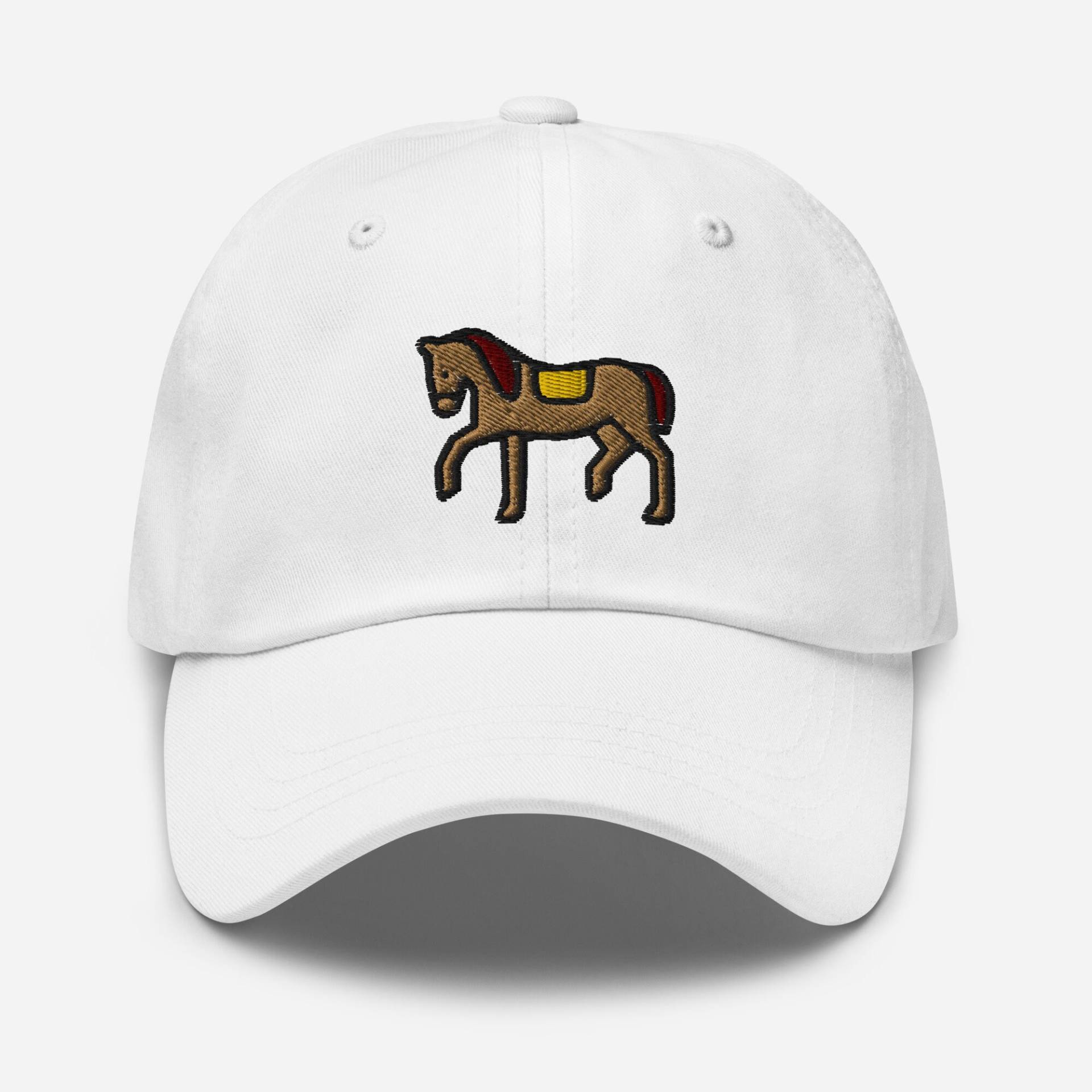 Brauner Pferde Papa Hut, Bestickter Baseball Cap - Unisex Verstellbar Unstrukturiert 6 Panel in Mehreren Farben, Pferdeliebhaber Geschenk von StitchinSmilesCo