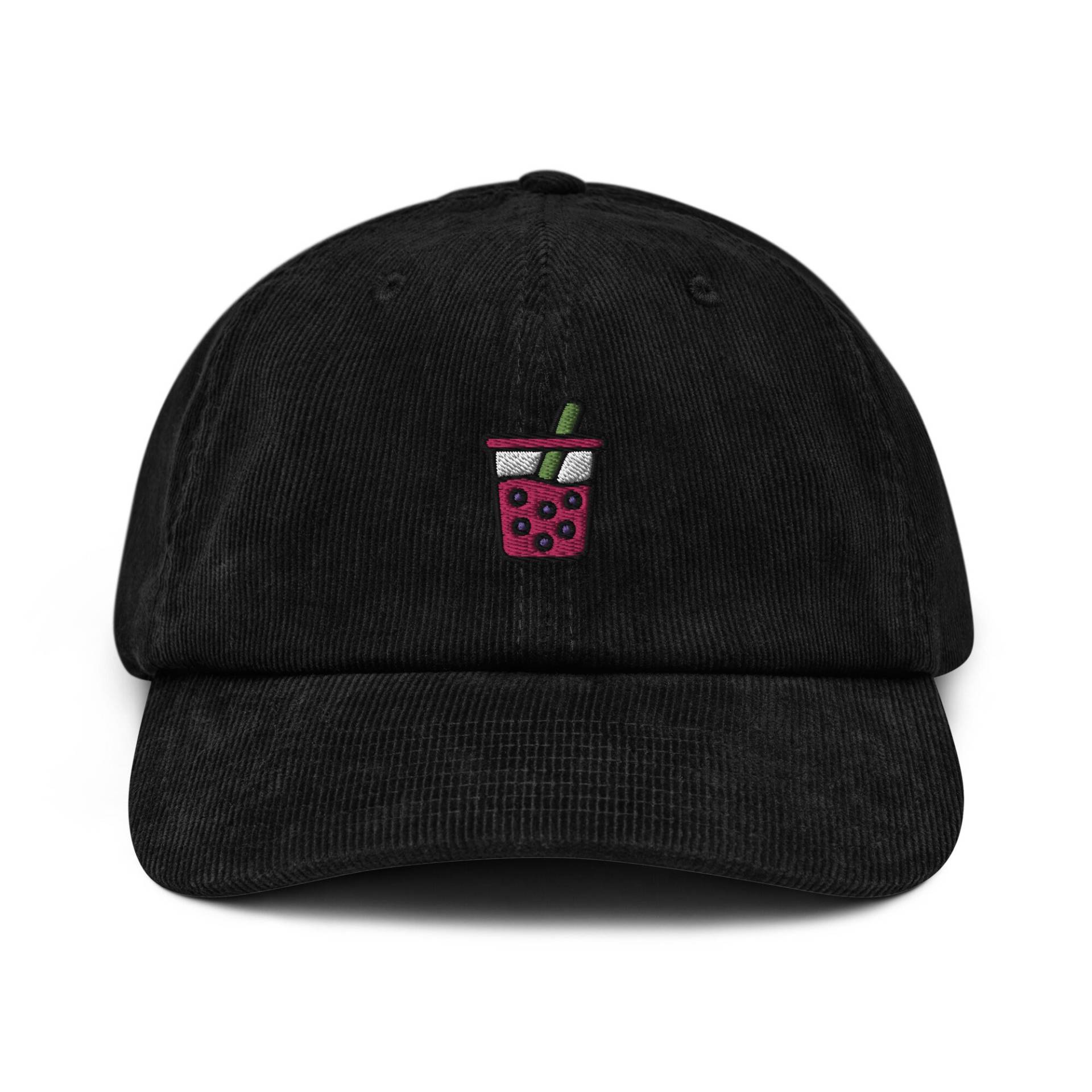 Bubble Tea Cord Hut, Bestickte Boba Dad Baseballmütze, Süßes Geschenk Für Sie, Unisex Verstellbar 6 Panel Unstrukturiert Mehrere Farben von StitchinSmilesCo