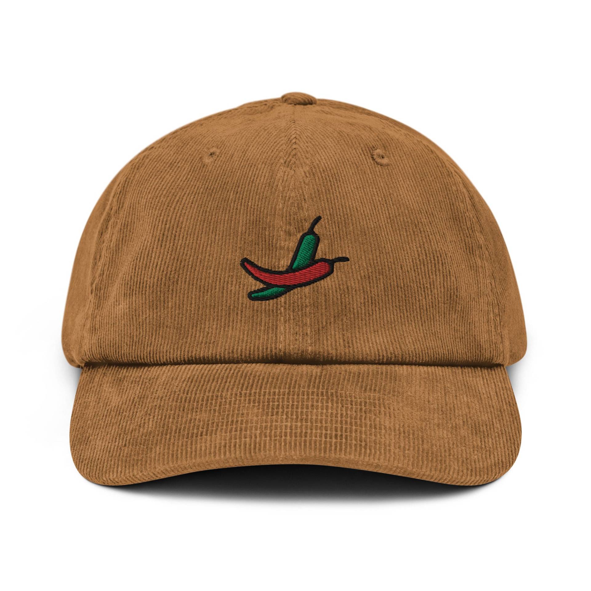 Chilli Peppers Cord Hut, Bestickte Hot Pepper Dad Baseball Cap, Würziges Essen Geschenk, Unisex Verstellbar 6 Panel Unstrukturiert Mehrere Farben von StitchinSmilesCo