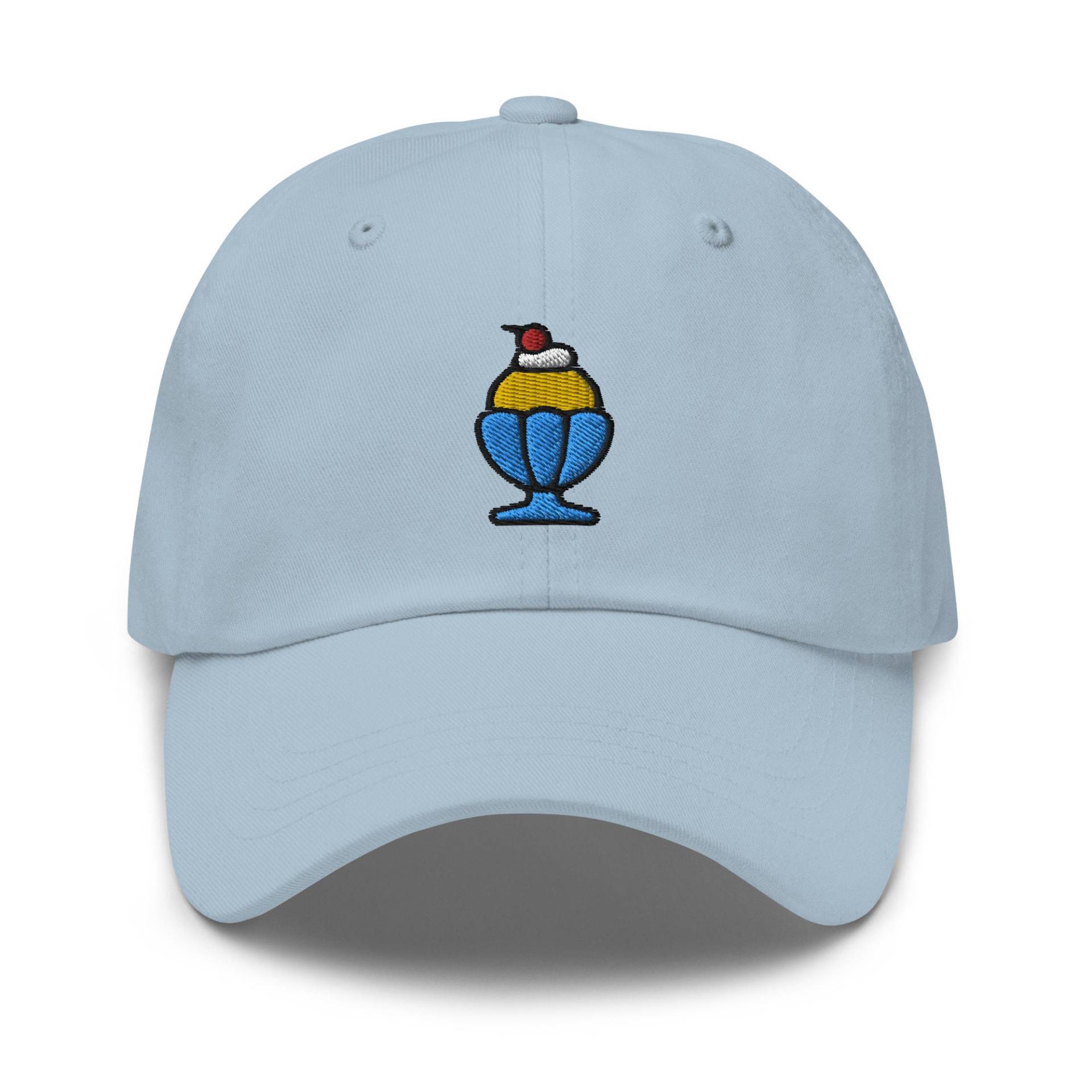 Eisbecher Dad Hat, Bestickte Eiscreme Baseballmütze, Unisex Einstellbar Unstrukturiert 6 Panel Mehrere Farben, Sommer Geschenk Für Sie von StitchinSmilesCo