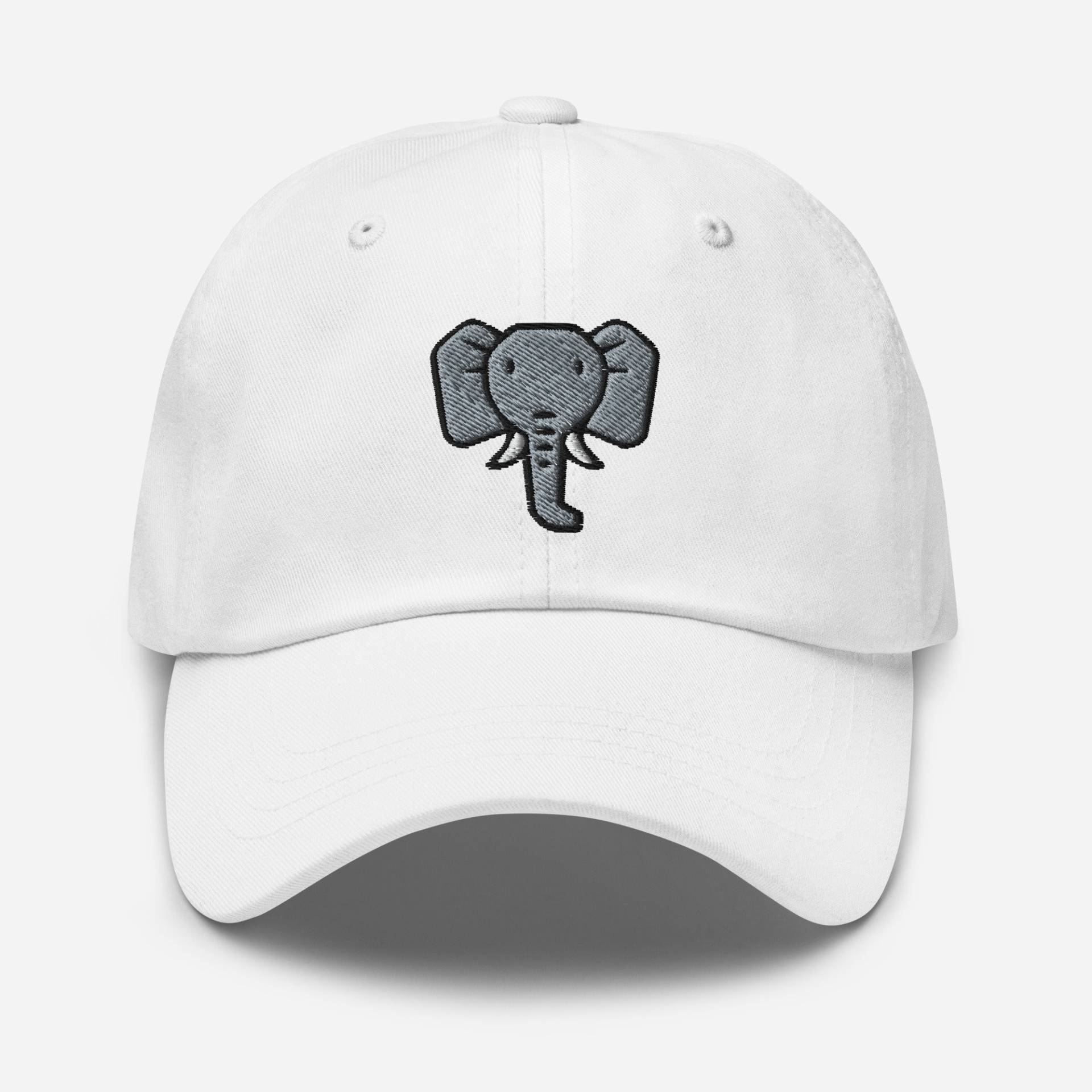 Elefant Papa Hut, Bestickter Baseball Cap - Unisex Verstellbar Unstrukturiert 6 Panel in Mehreren Farben, Elefanten Geschenke von StitchinSmilesCo