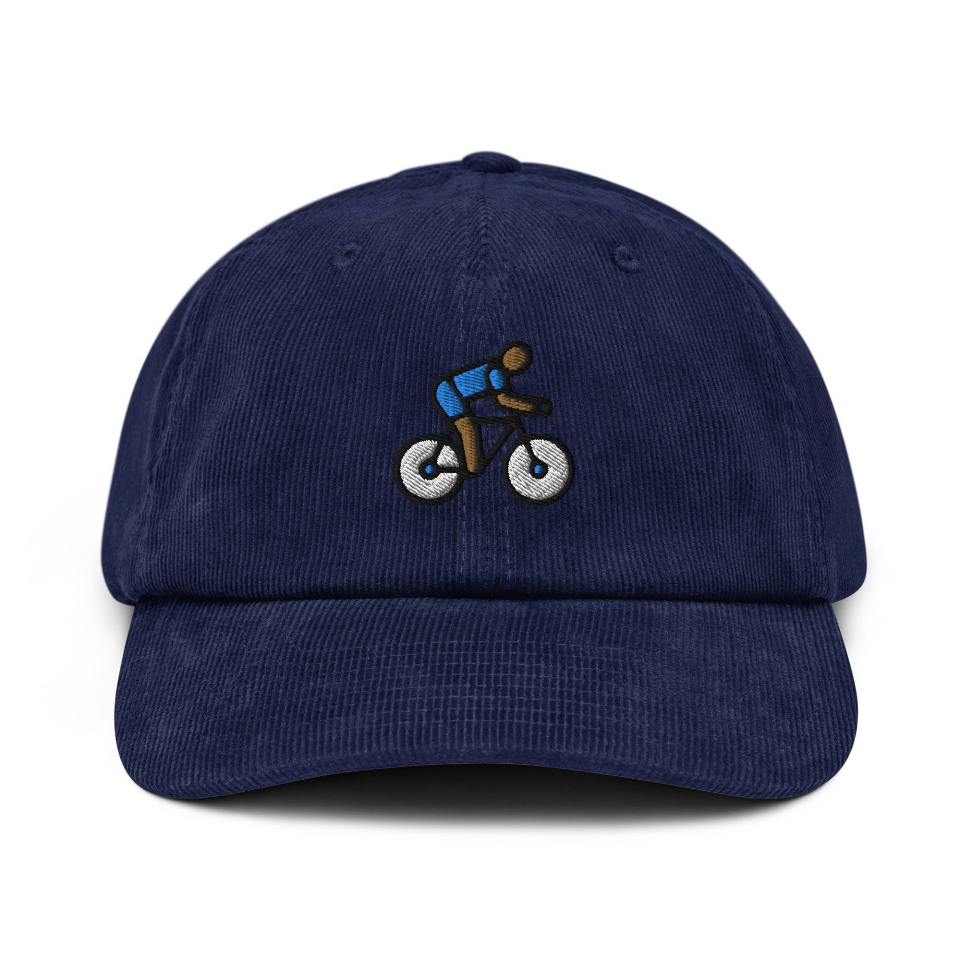 Fahrrad Cord Mütze, Bestickt Fahren Sport Papa Baseball Cap - Unisex Mehrere Farben, Vatertagsgeschenk Für Radfahrer von StitchinSmilesCo