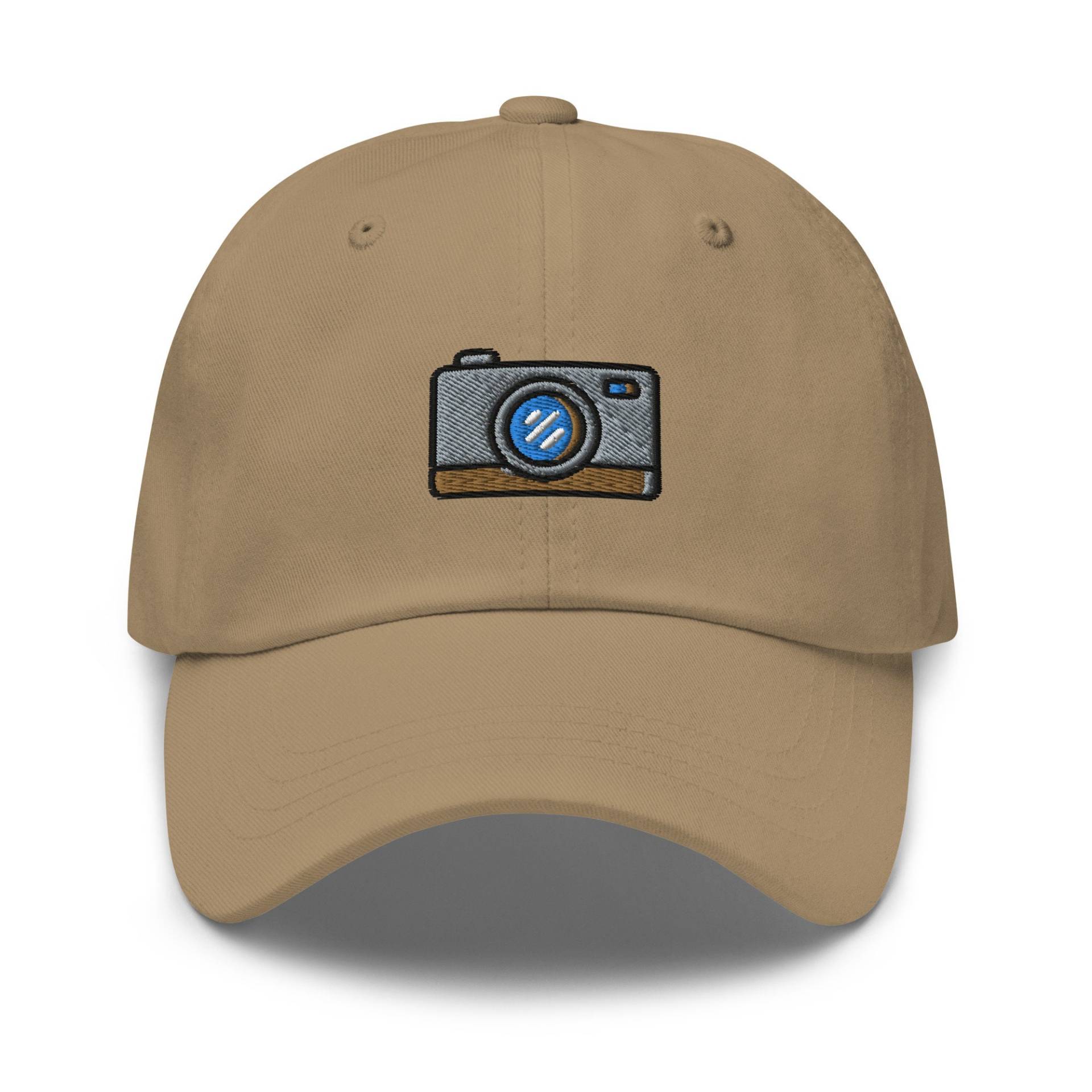 Foto Kamera Papa Hut, Bestickte Vintage Retro Baseballmütze, Analoger Film Canon Nikon Unisex 6Panel Mehrere Farben, Lustiges Fotografen Geschenk von StitchinSmilesCo