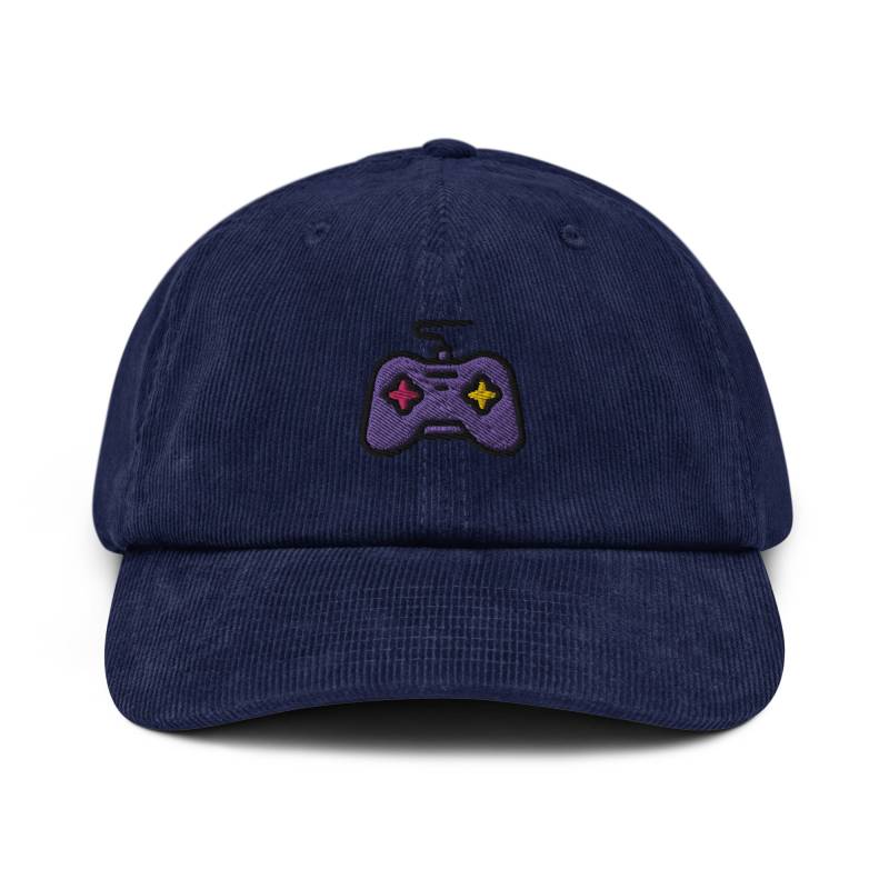 Game Controller Cord Hut, Bestickte Videospielkonsole Gamepad Papa Baseball Cap, Retro Gamer Geschenk Für Sohn, Unisex Mehrere Farben von StitchinSmilesCo