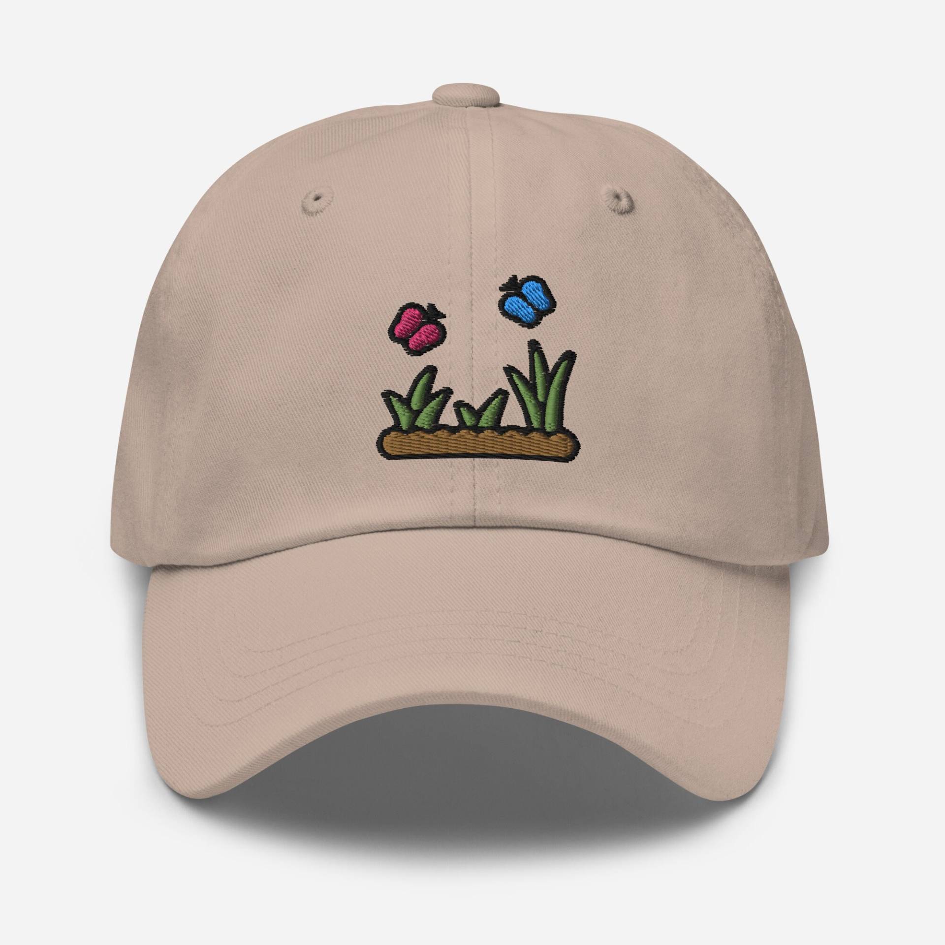 Garten Schmetterlinge Papa Hut, Bestickter Hut Schmetterling Baseball Cap Unisex Verstellbar Unstrukturiert 6 Panel Mehr Farben, Geschenk Für Sie von StitchinSmilesCo