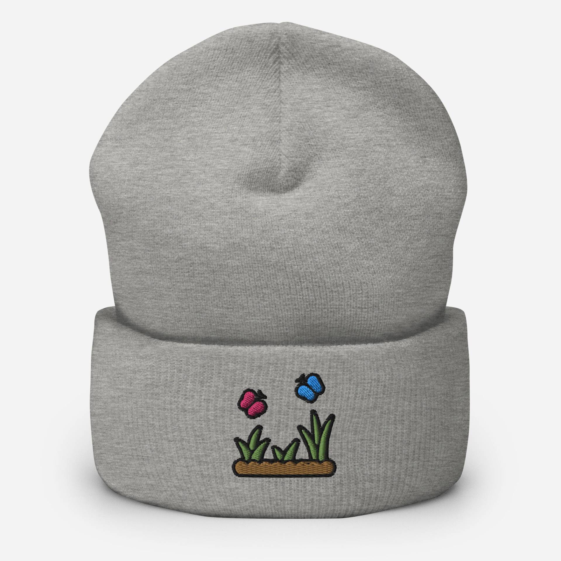 Gartenschmetterlinge Beanie Mütze Wintermütze Unisex Herbst Warme Mütze, Garten Geschenk Für Sie von StitchinSmilesCo