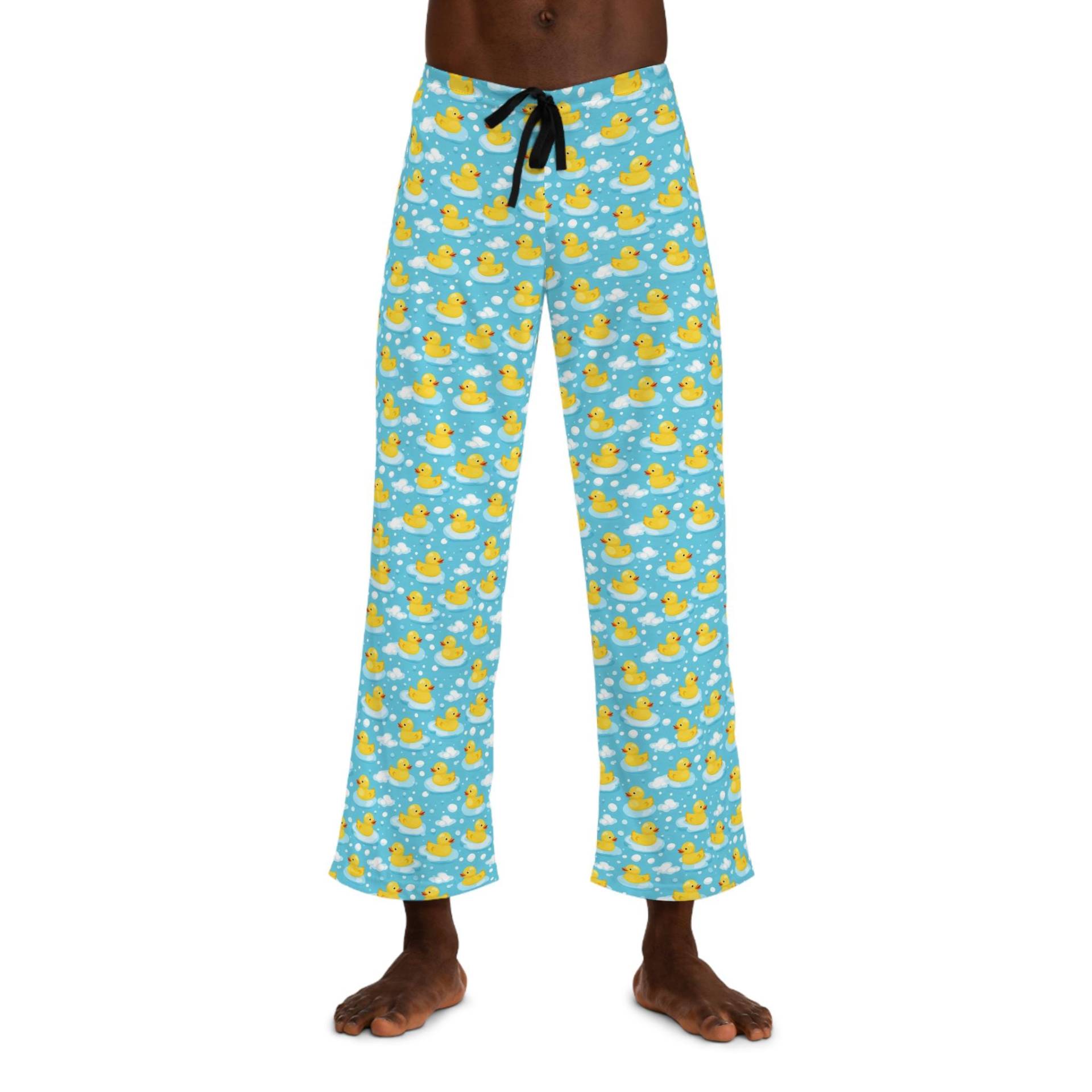 Gummienten-Pyjama-Hose Gemütliche Polyester-Nachtwäsche Für Herren von StitchinSmilesCo
